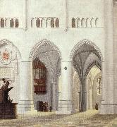 Pieter Jansz Saenredam Interior of the Church of St Bavo at Haarlem oil on canvas